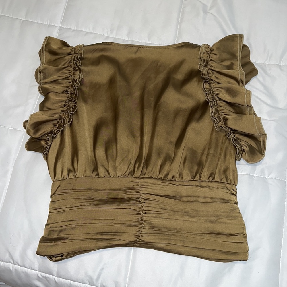 Zara Cropped Ruffle Top - Picture 7 of 7